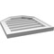 Ekena Millwork Octagonal Top Surface Mount PVC Gable Vent w/ 2"W x 1-1/2"P Brickmould Frame, 18"W x 20"H GVPOT18X2002SN - alternate 2
